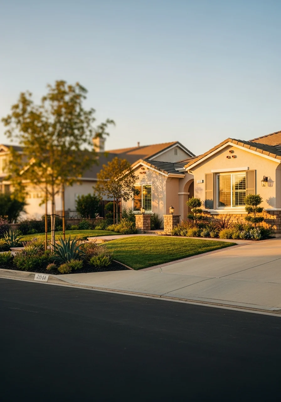 Vista property entrance showing well-maintained home exterior and landscaping in a typical neighborhood context.