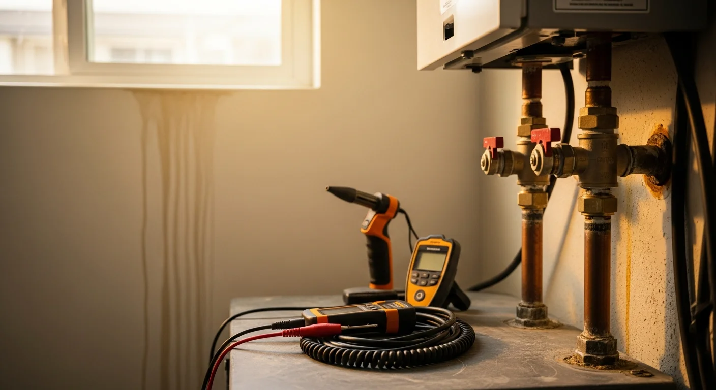 Professional plumbing inspection of residential plumbing system